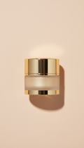 Restorative nail elixir in gold-detailed jar