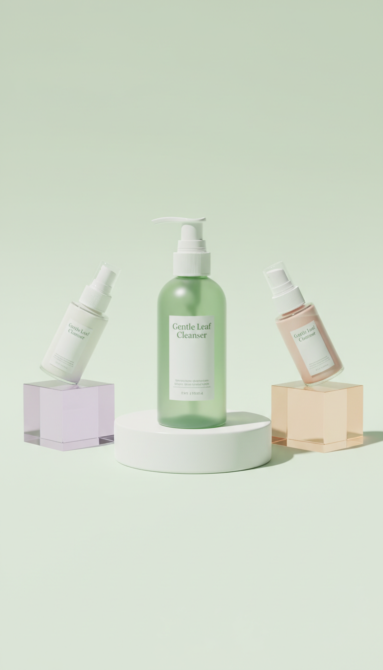 Gentle leaf cleanser for sensitive skin