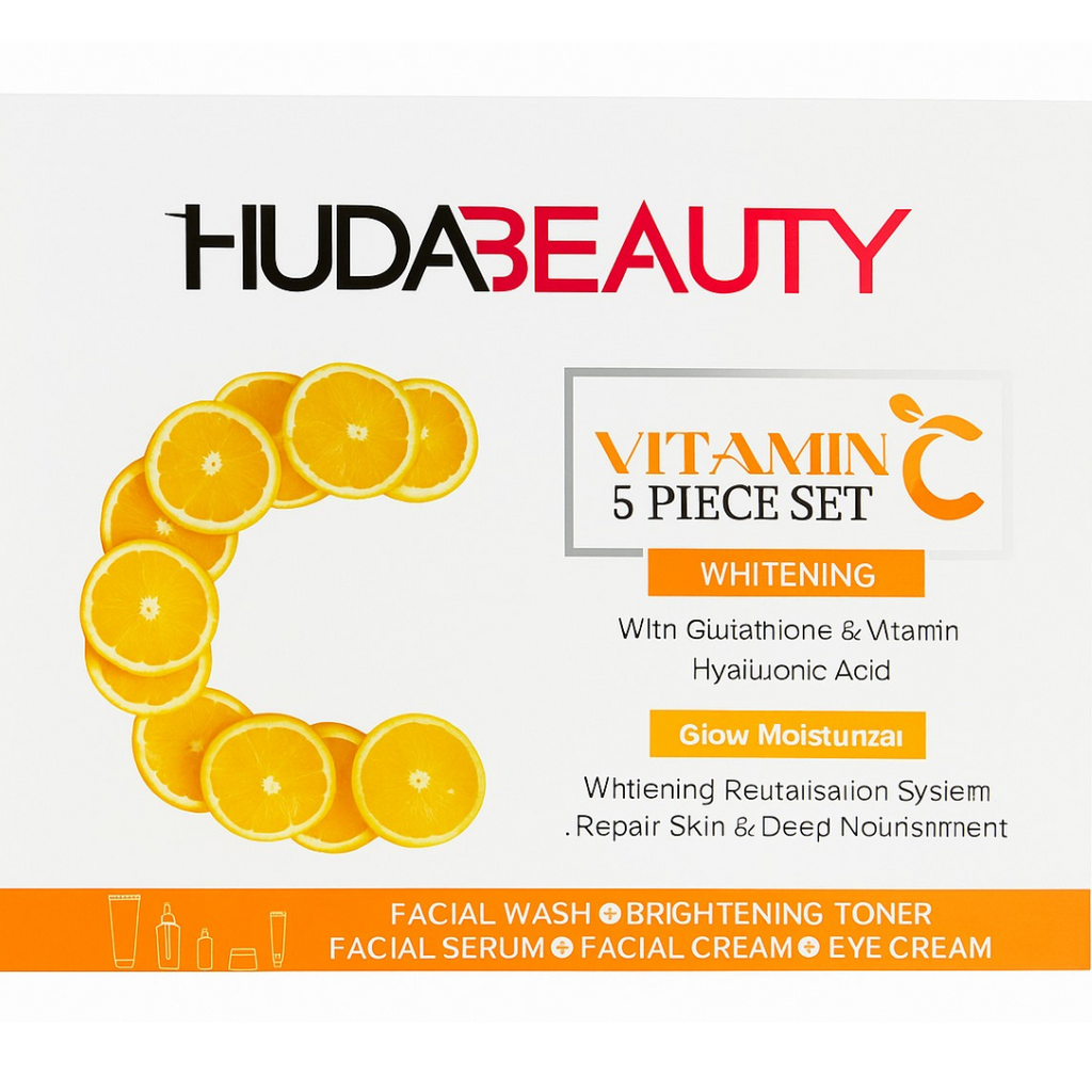 huda beauty vitamin c 5-piece skincare set