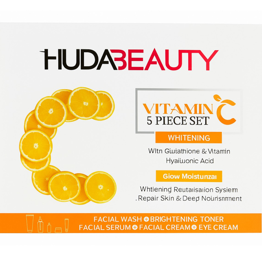 huda beauty vitamin c 5-piece skincare set