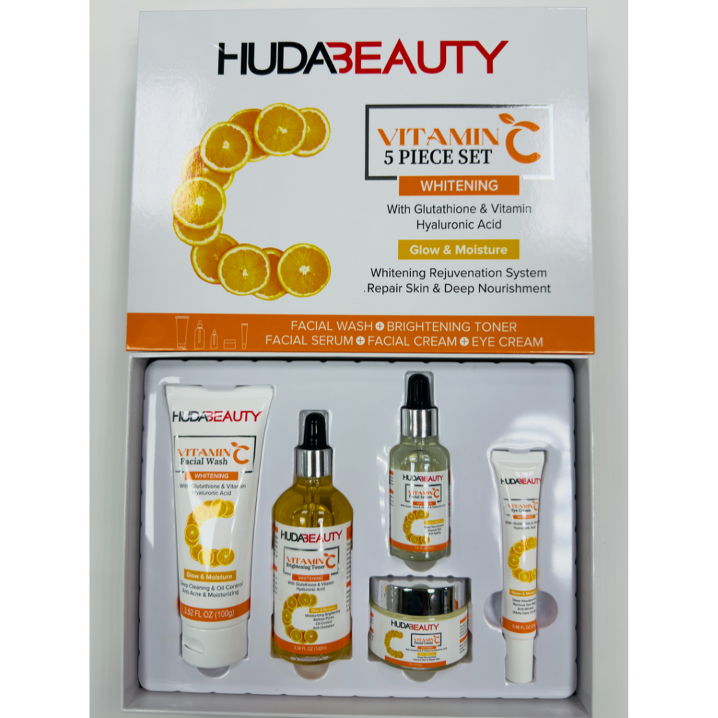 huda beauty vitamin c 5-piece skincare set