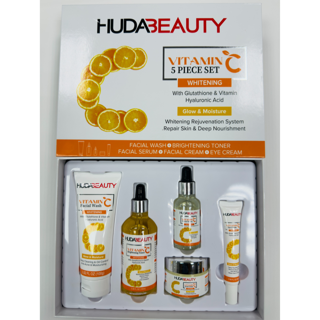 huda beauty vitamin c 5-piece skincare set
