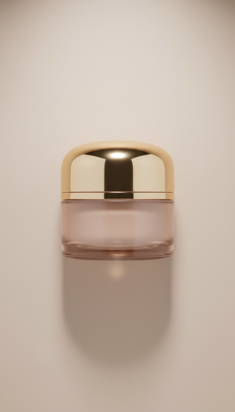 Radiant complexion cream with blush sand and gold